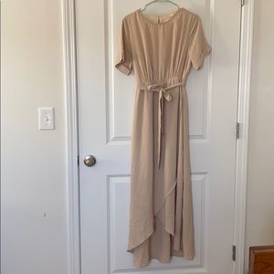 Neutral Blush Bridesmaid Dress (worn once)